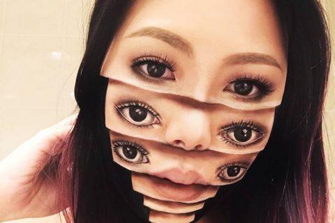 Обман зрения или ужасающий макияж визажиста Mimi Choi