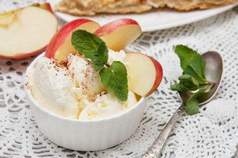 Удивительно вкусное мороженое с яблоками и корицей!!!