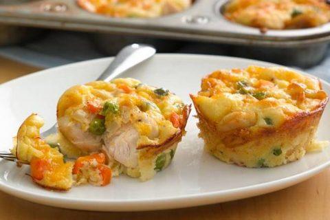 Ароматные маффины с курицей. Пальчики оближешь!