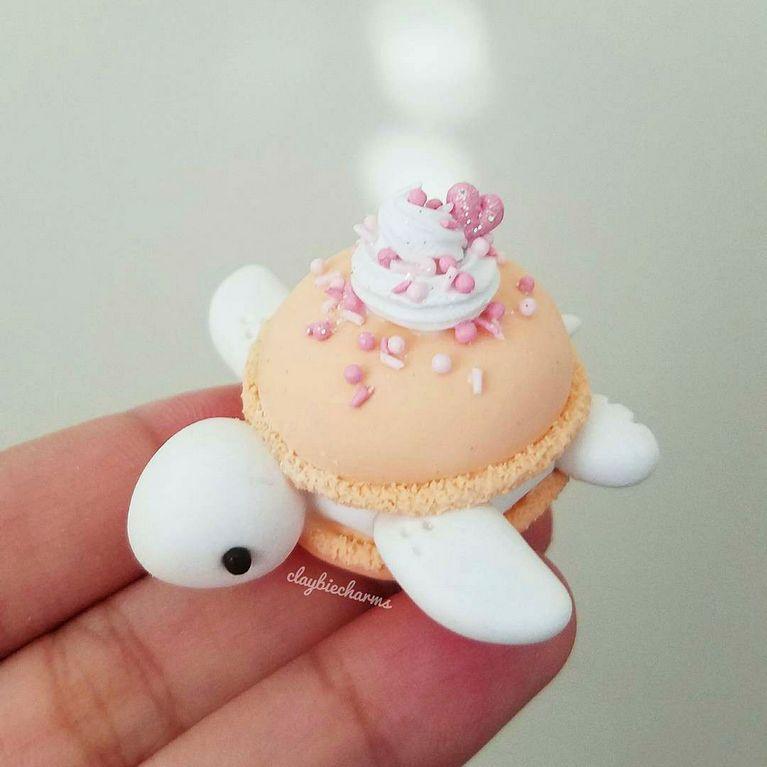 Чудесный мир черепах. Миниатюрные работы от ClaybieCharms