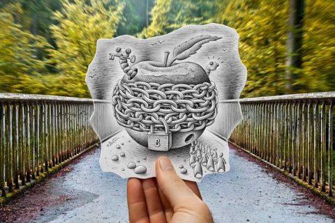 Фотограф, который рисует!!! Лучшая подборка рисунков Бена Хайне