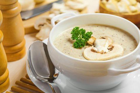 Аппетитный суп-пюре с грибами! Очень вкусно