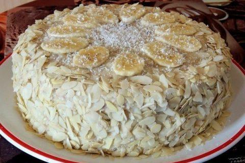 Сытный и аппетитно вкусный торт Банановый. На заметку хозяюшке!