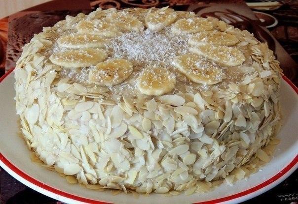 Сытный и аппетитно вкусный торт Банановый. На заметку хозяюшке!