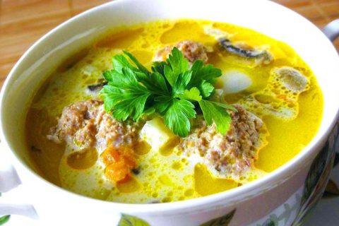 Вкусный рецепт овощного СУПА С ФРИКАДЕЛЬКАМИ