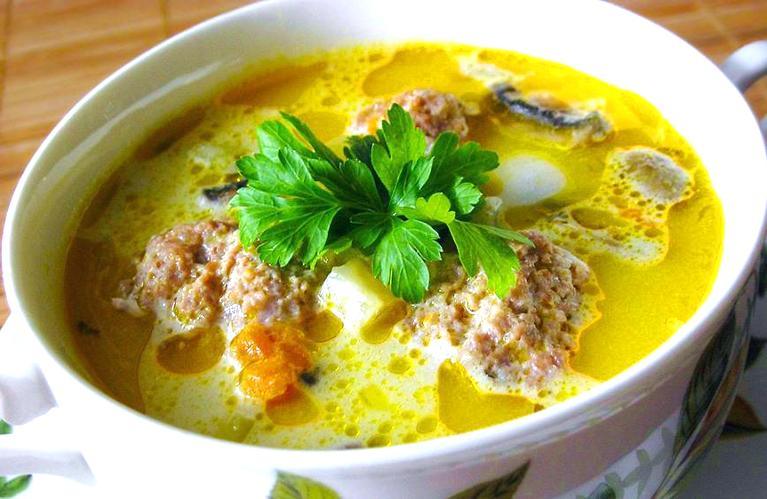 Вкусный рецепт овощного СУПА С ФРИКАДЕЛЬКАМИ