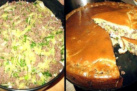 Супер НЕЖНЫЙ пирог с капустой и мясом