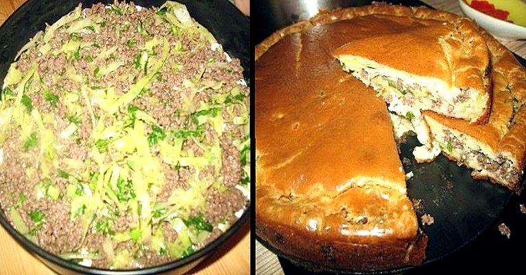 Супер НЕЖНЫЙ пирог с капустой и мясом