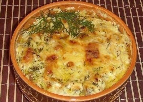 Вкусная картошечка с курицей и грибами в глиняных горшочках. Объедение