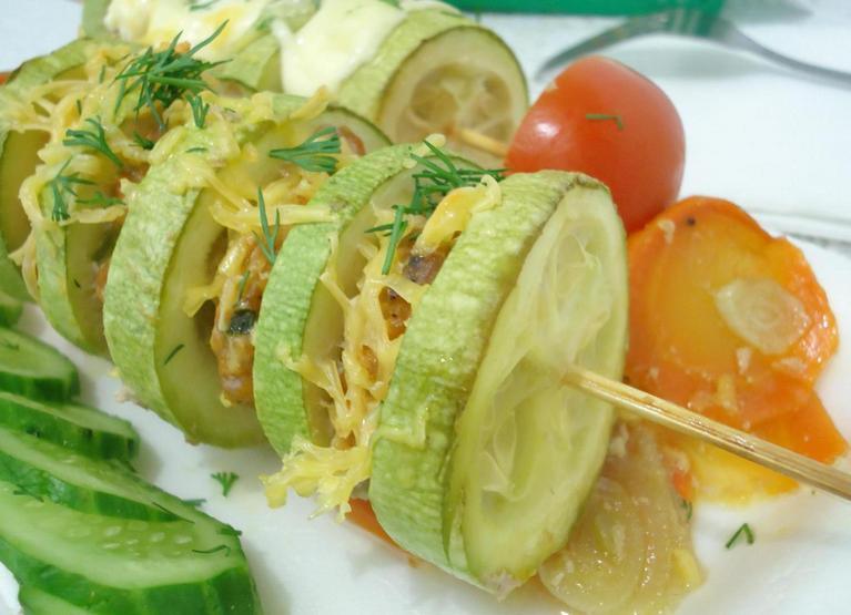Сытные ШАШЛЫЧКИ из кабачков и мясного фарша. ПРОСТОЙ рецепт