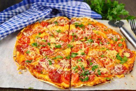 Супер-быстрая пицца на ЛАВАШЕ. Вкусно!