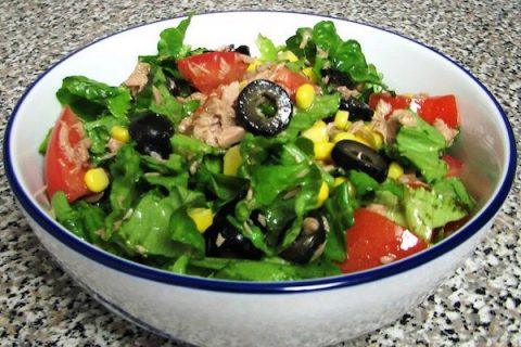 Зеленый салат С ТУНЦОМ. Не только полезно, но и очень вкусно!