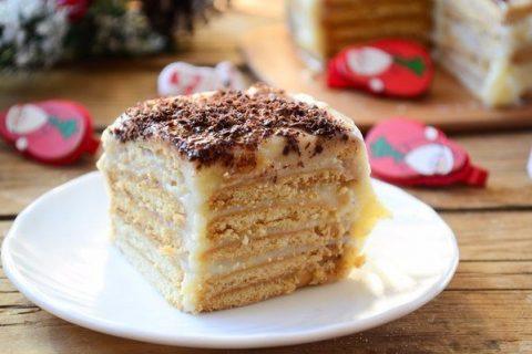 Вкусный ТОРТ ИЗ ПЕЧЕНЬЯ с заварным кремом. Запишите рецептик