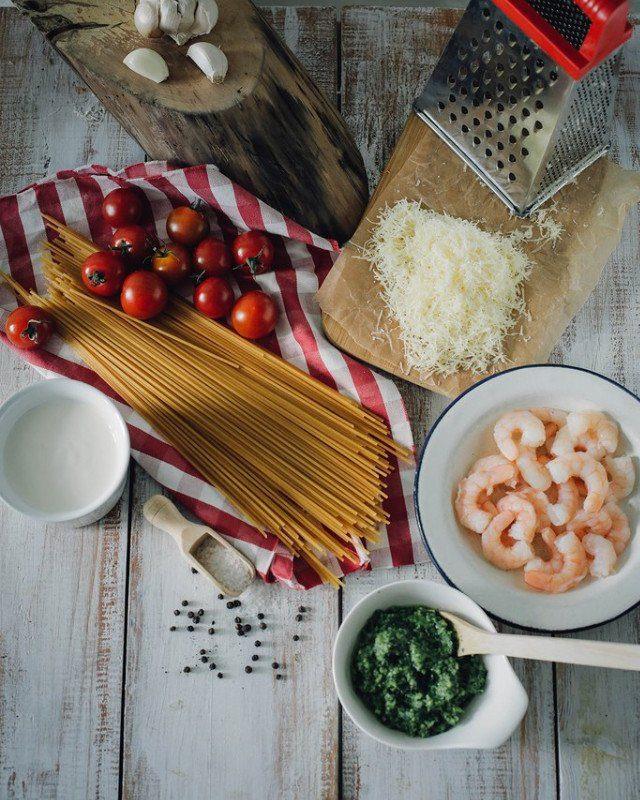 Спагетти с КРЕВЕТКАМИ за 30 минут. Очень простой рецепт и удивительно вкусный результат!