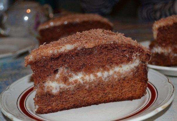 Шоколадно-сметанный ТОРТ. Тает во рту!!!