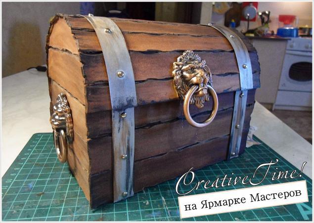 Мастерим декоративный СУНДУЧОК из бумаги