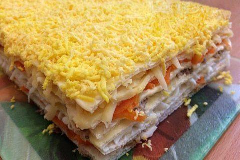 Сытный РЫБНЫЙ ЗАКУСОЧНЫЙ ТОРТ. Объедение!
