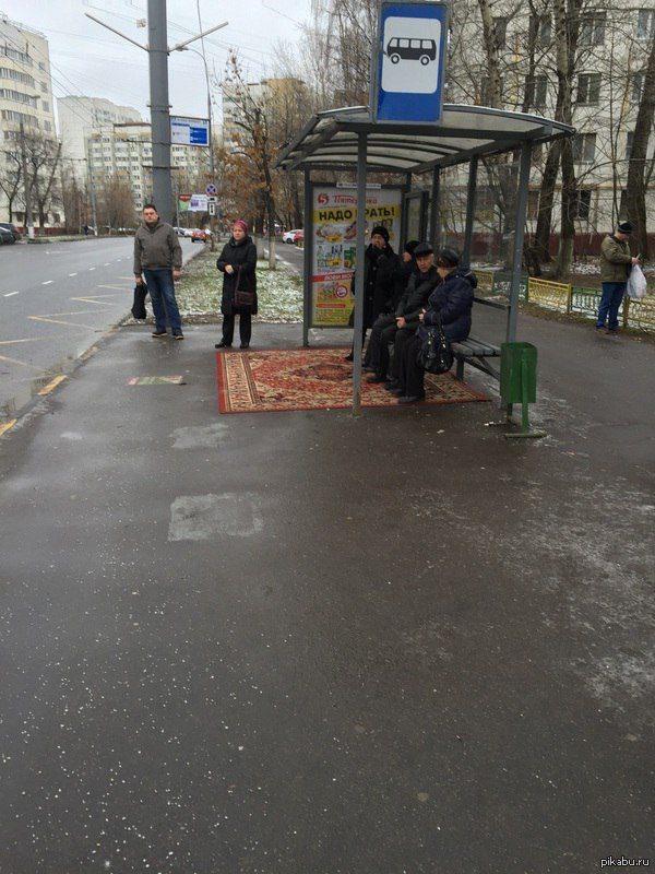 Подождите автобус на УЮТНОЙ ОСТАНОВКЕ. Правда, здорово придумали?