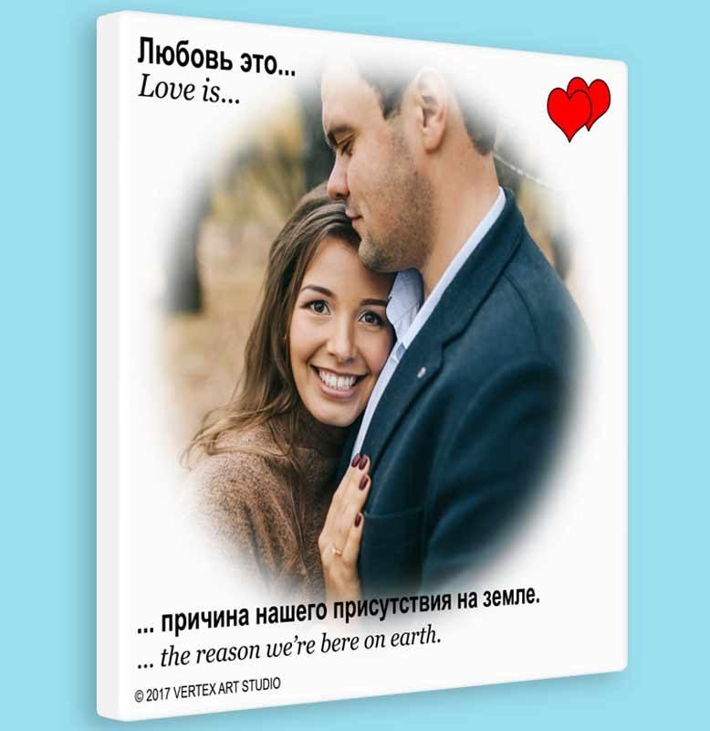 Вот это что-то новенькое. Оригинальные картины LOVE IS с вашими фотографиями
