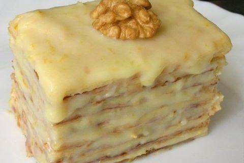 СЛОЕНОЕ ПИРОЖНОЕ со сгущенкой. Вкуснотища!!!