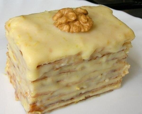 СЛОЕНОЕ ПИРОЖНОЕ со сгущенкой. Вкуснотища!!!