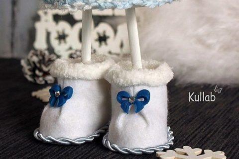 Украшаем нашу елочку МАЛЕНЬКИМИ САПОЖКАМИ. Шьем в пошаговом мастер-классе