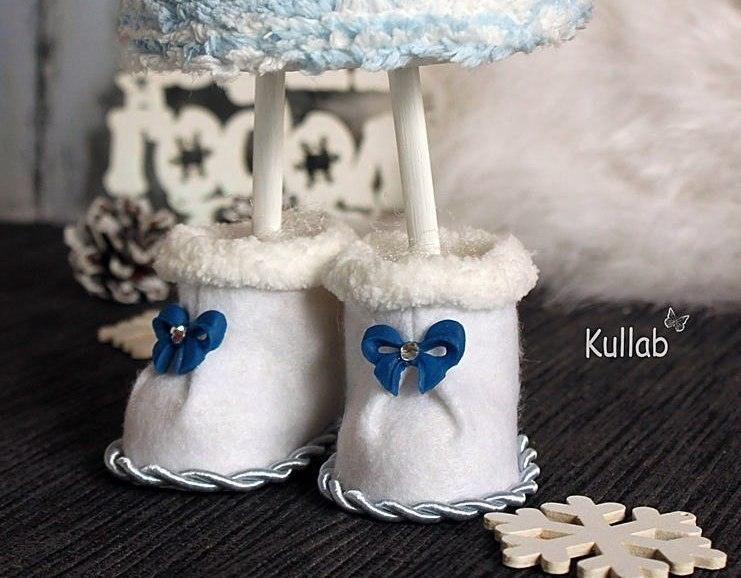 Украшаем нашу елочку МАЛЕНЬКИМИ САПОЖКАМИ. Шьем в пошаговом мастер-классе
