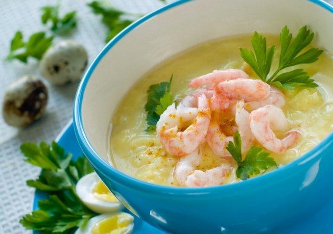 Сырный суп с креветками, который вы уплетете за полчаса!!! Вкуснятина!