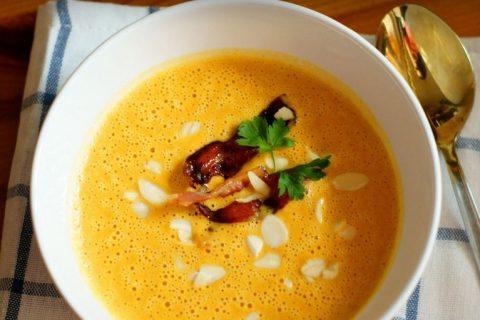 Сытный тыквенный крем-суп С БЕКОНОМ, Полезное удовольствие!