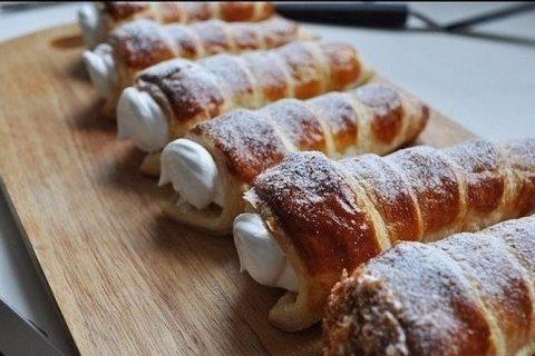 ТРУБОЧКИ с белковым кремом. Ни за что не откажусь от такого десерта
