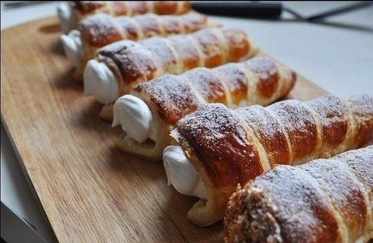 ТРУБОЧКИ с белковым кремом. Ни за что не откажусь от такого десерта