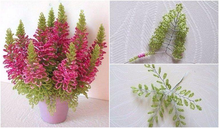 Потрясающая композиция из бисера ВЕРЕСК