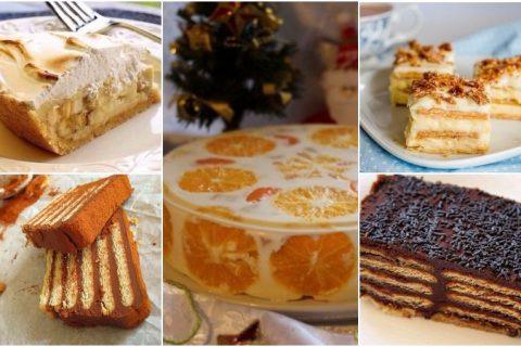 Торты из ПЕЧЕНЬЯ, 5 лучших рецептов для вкусного чаепития