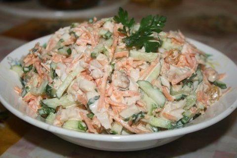 САЛАТ, который не нужно варить… Сочетание продуктов вас точно удивят
