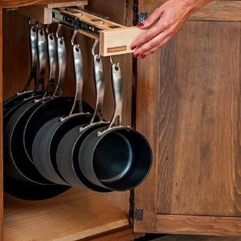 13 чертовски удобных способов сэкономить место на кухне. На заметку!