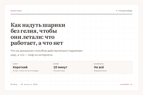 Как надуть шарики без гелия, чтобы они летали: что работает, а что нет