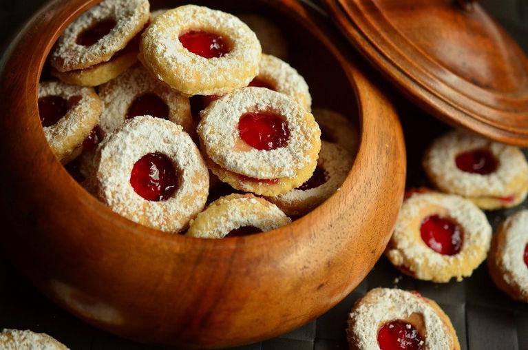 Рождественское ПЕЧЕНЬЕ с джемом и орехами. Это просто ОБЪЕДЕНИЕ!!!