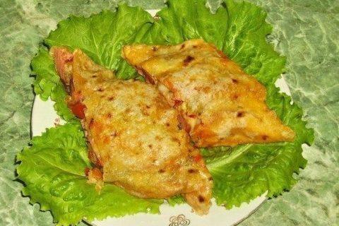 Фаршированный лаваш запечённый в духовке. Удивительно просто и вкусно!