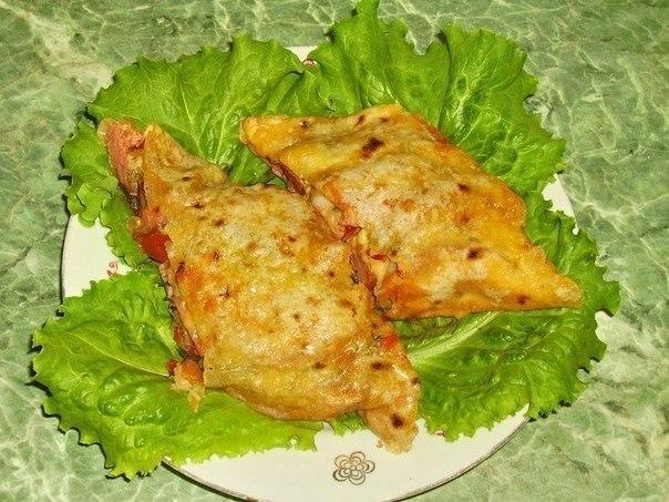 Фаршированный лаваш запечённый в духовке. Удивительно просто и вкусно!
