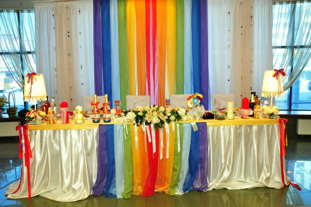 Ну чем не ИДЕЯ. Столы-юбочки для вашего праздника. Берите на заметку!