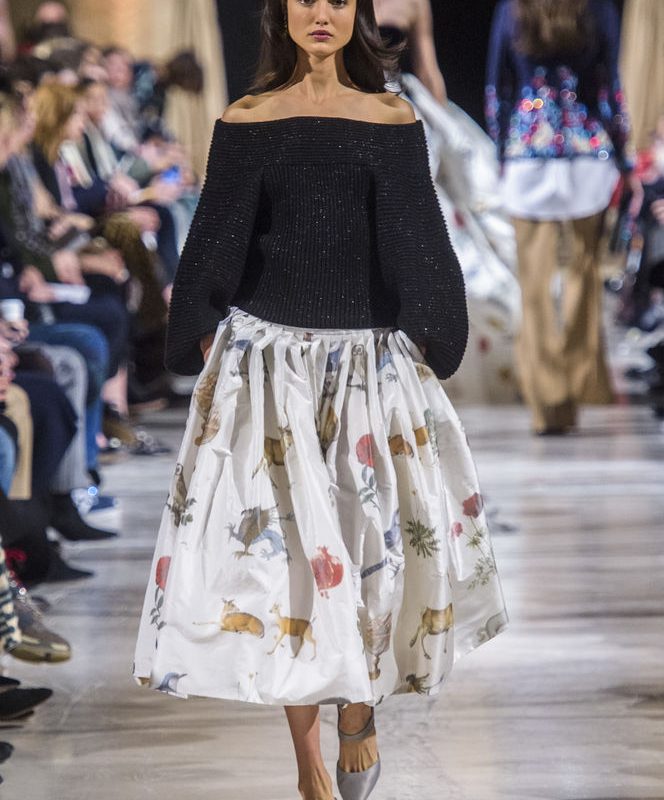 Трикотаж в показе осень-зима 2018 от АМЕРИКАНСКОГО МОДЕЛЬЕРА Oscar de la Renta