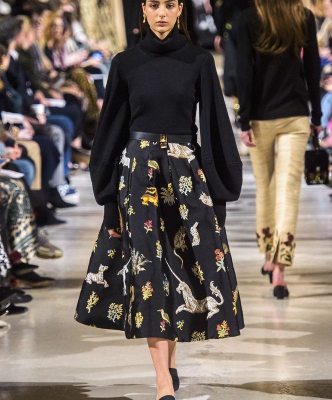 Трикотаж в показе осень-зима 2018 от АМЕРИКАНСКОГО МОДЕЛЬЕРА Oscar de la Renta