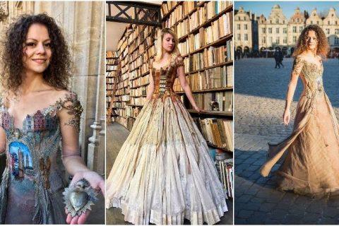 УДИВИТЕЛЬНЫЕ ПЛАТЬЯ французского дизайнера и модельера Sylvie Facon, это стоит увидеть