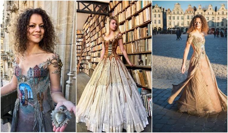УДИВИТЕЛЬНЫЕ ПЛАТЬЯ французского дизайнера и модельера Sylvie Facon, это стоит увидеть