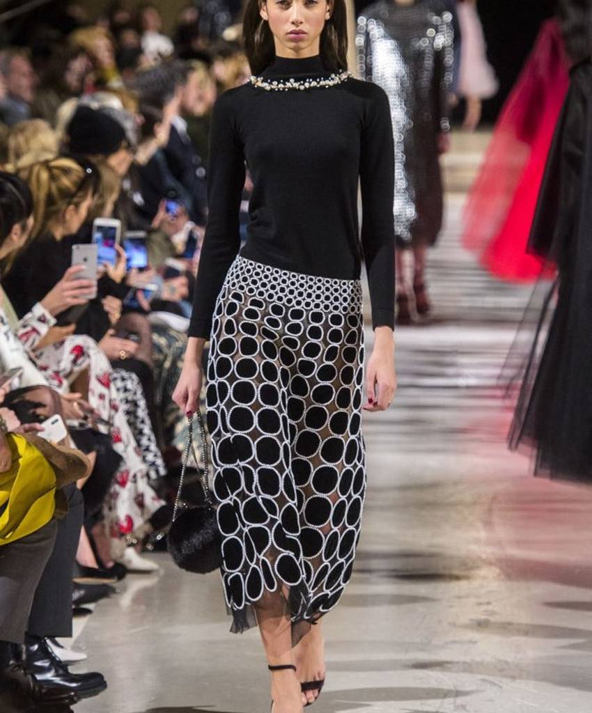 Трикотаж в показе осень-зима 2018 от АМЕРИКАНСКОГО МОДЕЛЬЕРА Oscar de la Renta