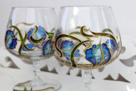 Потрясающие РАСПИСНЫЕ БОКАЛЫ, из таких грех не напиться:)