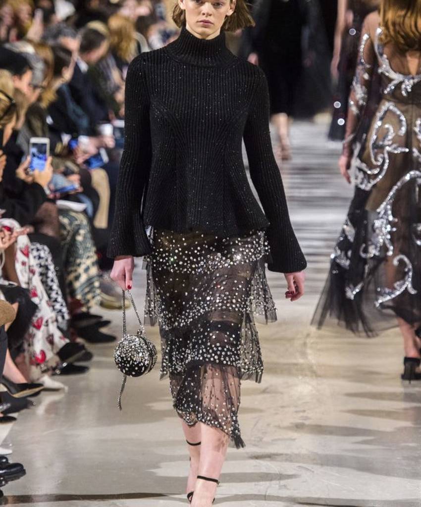 Трикотаж в показе осень-зима 2018 от АМЕРИКАНСКОГО МОДЕЛЬЕРА Oscar de la Renta