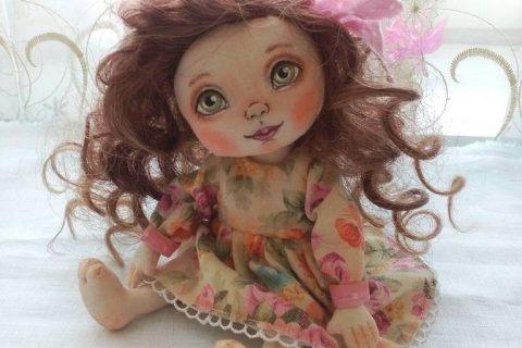 Текстильная кукла своими руками пошагово с выкройками
