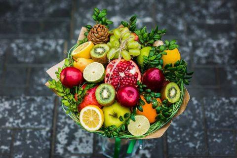 Букет из фруктов своими руками пошагово с фото