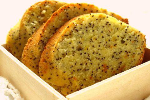 Постный апельсиновый кекс с маком: пошаговый рецепт